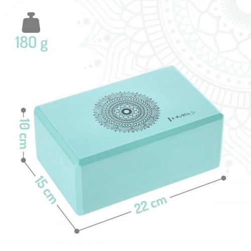 HMS Menthol Yoga-Set – Matte YM10, Yoga-Block KJ02 und Gurt SJ01 