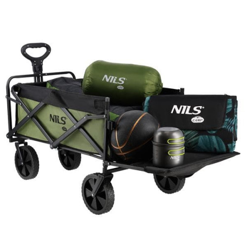 Nils Camp kempingový skladací vozík 150l zelený Nils Camp kempingový skladací vozík 150l zelený