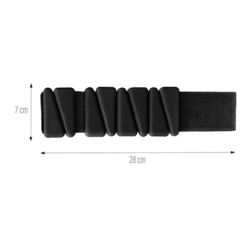 HMS Silikónové závažie na zápästie a členky 2x0,5 kg, čierne HMS Silikónové závažie na zápästie a členky 2x0,5 kg, čierne