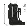 HMS Eagle Rucksack Nils Camp 70L schwarz HMS Eagle Rucksack Nils Camp 70L schwarz