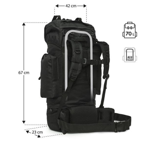 HMS Eagle Rucksack Nils Camp 70L schwarz HMS Eagle Rucksack Nils Camp 70L schwarz