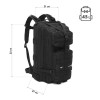 HMS Nils Camp Ranger 45L Cestovný batoh 27x31x52 cm čierny HMS Nils Camp Ranger 45L Cestovný batoh 27x31x52 cm čierny