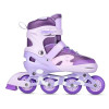 HMS NA0189 LED-Rollerbladeset mit Schutzpolstern Moonbeam Nils Extreme violett HMS NA0189 LED-Rollerbladeset mit Schutzpolstern Moonbeam Nils Extreme violett