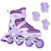 HMS NA0189 LED-Rollerbladeset mit Schutzpolstern Moonbeam Nils Extreme violett HMS NA0189 LED-Rollerbladeset mit Schutzpolstern Moonbeam Nils Extreme violett