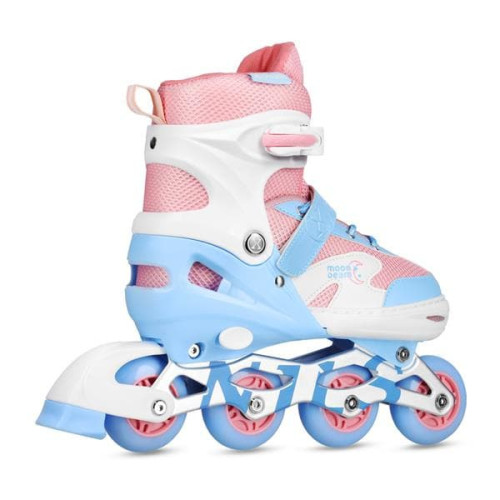 HMS NA0189 LED-Rollerbladeset mit Schutzpolstern Moonbeam Nils Extreme white HMS NA0189 LED-Rollerbladeset mit Schutzpolstern Moonbeam Nils Extreme white