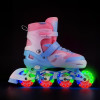 HMS NA0189 LED-Rollerbladeset mit Schutzpolstern Moonbeam Nils Extreme white HMS NA0189 LED-Rollerbladeset mit Schutzpolstern Moonbeam Nils Extreme white