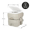 HMS NC0025 Tragbare Touristische Toilette 20L Nils Camp HMS NC0025 Tragbare Touristische Toilette 20L Nils Camp