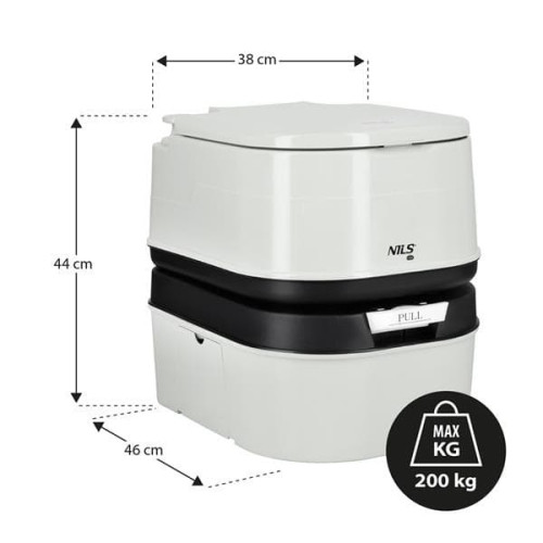 HMS NC0023 Tragbare Touristentoilette 24L Nils Camp HMS NC0023 Tragbare Touristentoilette 24L Nils Camp
