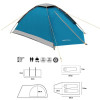HMS NC6033 Campingzelt Nightfall NILS Camp blau-grau HMS NC6033 Campingzelt Nightfall NILS Camp blau-grau