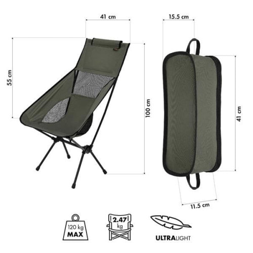 HMS NC3321 Faltstuhl Nils Camp khaki HMS NC3321 Faltstuhl Nils Camp khaki