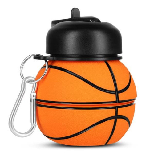 NC4104 silikónová fľaša na vodu 550ML NILS CAMP basketbal NC4104 silikónová fľaša na vodu 550ML NILS CAMP basketbal