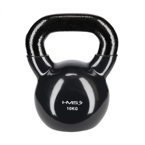 Kettlebell mit Vinylbezug HMS KN, 10 kg, schwarz Kettlebell mit Vinylbezug HMS KN, 10 kg, schwarz