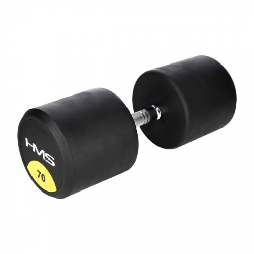 HMS HG Pro Gummierte Einhandhantel 70 kg HMS HG Pro Gummierte Einhandhantel 70 kg