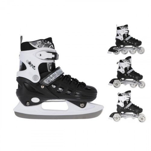 Schlittschuhe NILS EXTREME NH10905 4in1, schwarz, groß. L 39-42 L(39-42) Schlittschuhe NILS EXTREME NH10905 4in1, schwarz, groß. L 39-42 L(39-42)