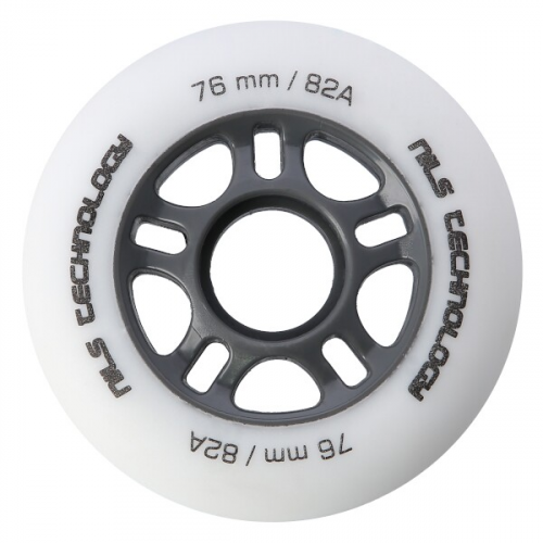 Matte Skate-Rollen NILS Extreme PU 76x24 82A, weiß, 4 Stk Matte Skate-Rollen NILS Extreme PU 76x24 82A, weiß, 4 Stk