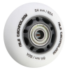 Matte Skate-Rollen NILS Extreme PU 64x24 82A mit ABEC 9 Lagern, weiß, 4 Stk Matte Skate-Rollen NILS Extreme PU 64x24 82A mit ABEC 9 Lagern, weiß, 4 Stk