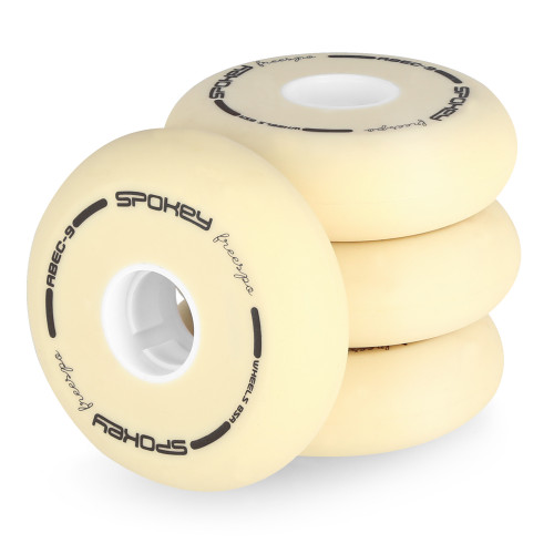 Spokey PU 80 mm Ersatz-Skate-Rollen FREESPO WHITE SET, 4-tlg Spokey PU 80 mm Ersatz-Skate-Rollen FREESPO WHITE SET, 4-tlg