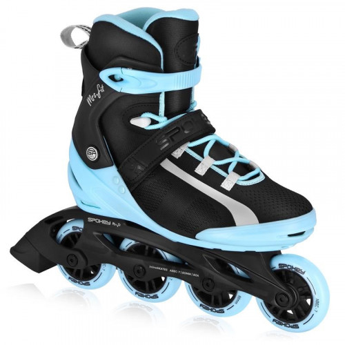 Spokey MrsFIT Damen Fitness-Rollschuhe, Schwarz-Blau, ABEC7 Carbon 37 37 Spokey MrsFIT Damen Fitness-Rollschuhe, Schwarz-Blau, ABEC7 Carbon 37 37