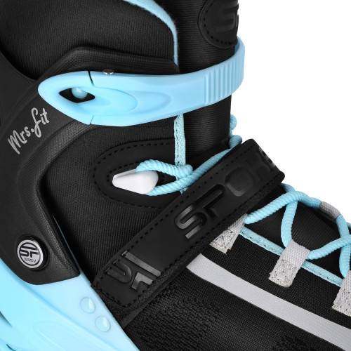 Spokey MrsFIT Damen Fitness-Rollschuhe, Schwarz-Blau, ABEC7 Carbon 38 38 Spokey MrsFIT Damen Fitness-Rollschuhe, Schwarz-Blau, ABEC7 Carbon 38 38
