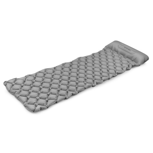 Spokey AIR BED PILLOW Selbstaufblasende Matratze mit Kissen 190x60x6 cm, grau 