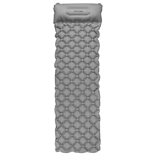 Spokey AIR BED PILLOW Selbstaufblasende Matratze mit Kissen 190x60x6 cm, grau 