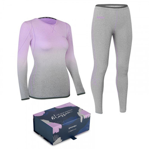 Spokey FLORA Damen Thermo-Unterwäsche Set, Gr L/XL, lila-grau Spokey FLORA Damen Thermo-Unterwäsche Set, Gr L/XL, lila-grau