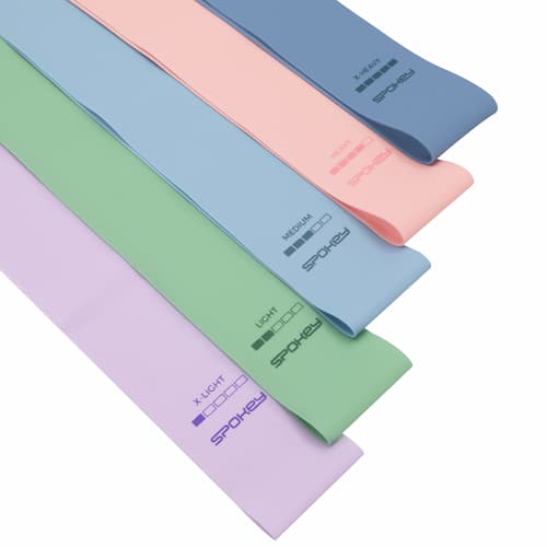 Spokey ARTIO SET Set mit 5 Verstärkungsgummis + Verpackung, Pastellfarben Spokey ARTIO SET Set mit 5 Verstärkungsgummis + Verpackung, Pastellfarben