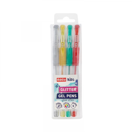 Spokey EASY GLITTER Gelstift mit Glitzer, 1,0 mm, 4 Stück in einer Packung, gemischte Farben Spokey EASY GLITTER Gelstift mit Glitzer, 1,0 mm, 4 Stück in einer Packung, gemischte Farben