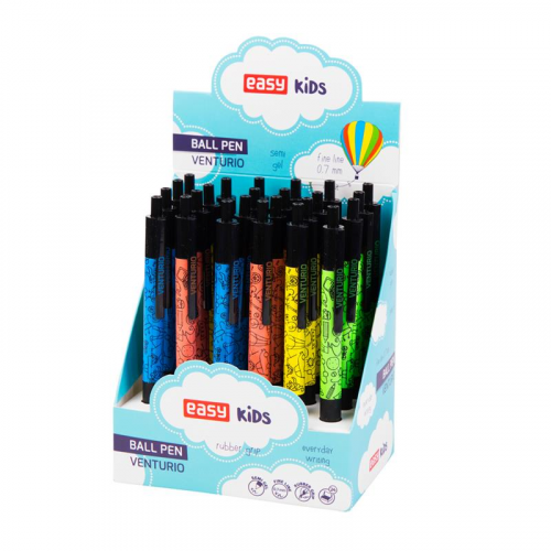 Spokey EASY VENTURIO Kugelschreiber, blaue Halbgelfüllung, 0,7 mm, 24 Stück in einer Packung, gemischte Farben Spokey EASY VENTURIO Kugelschreiber, blaue Halbgelfüllung, 0,7 mm, 24 Stück in einer Packung, gemischte Farben