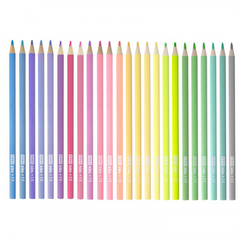 Spokey EASY PASTEL Dreieckige Buntstifte, 24 Stück, 24 Pastellfarben Spokey EASY PASTEL Dreieckige Buntstifte, 24 Stück, 24 Pastellfarben