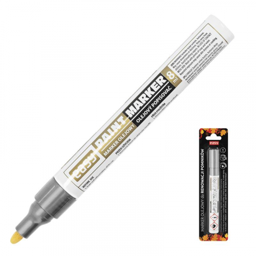 Spokey EASY PAINTMARKER II Ölmarker mit runder Spitze im Blister, silber, 12 Stück in einer Packung Spokey EASY PAINTMARKER II Ölmarker mit runder Spitze im Blister, silber, 12 Stück in einer Packung