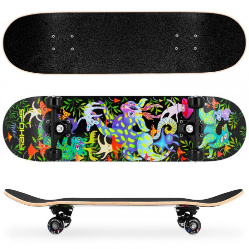 Spokey OLLIE Skateboard 78,7 x 20 cm, ABEC7, so svietiacimi prvkami v tme Spokey OLLIE Skateboard 78,7 x 20 cm, ABEC7, so svietiacimi prvkami v tme