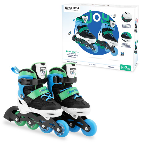 Spokey JOY Kinder-Rollschuhe, Schwarz-Blau, ABEC7 Carbon, Gr 27-34 Spokey JOY Kinder-Rollschuhe, Schwarz-Blau, ABEC7 Carbon, Gr 27-34