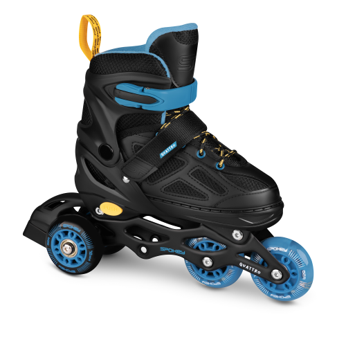 Spokey QUATTRO Skates 4 in 1 Schwarz-Blau, Gr 34-37 34-37 Spokey QUATTRO Skates 4 in 1 Schwarz-Blau, Gr 34-37 34-37