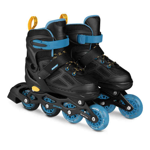 Spokey QUATTRO Skates 4 in 1 Schwarz-Blau, Gr 38-41 38-41 Spokey QUATTRO Skates 4 in 1 Schwarz-Blau, Gr 38-41 38-41