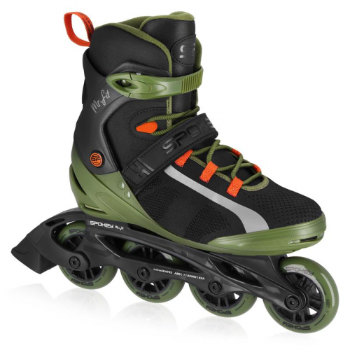 Spokey MrFIT Fitness kolieskové korčule, čierno-zelené, veľ. 41-46 Spokey MrFIT Fitness kolieskové korčule, čierno-zelené, veľ. 41-46