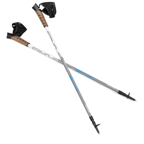 Spokey NEATNESS II Nordic Walking Stöcke, 2-teilig, Antishock System, weiß-grau Spokey NEATNESS II Nordic Walking Stöcke, 2-teilig, Antishock System, weiß-grau
