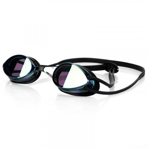 SPARKI Schwimmbrille, schwarz, Spiegelgläser 